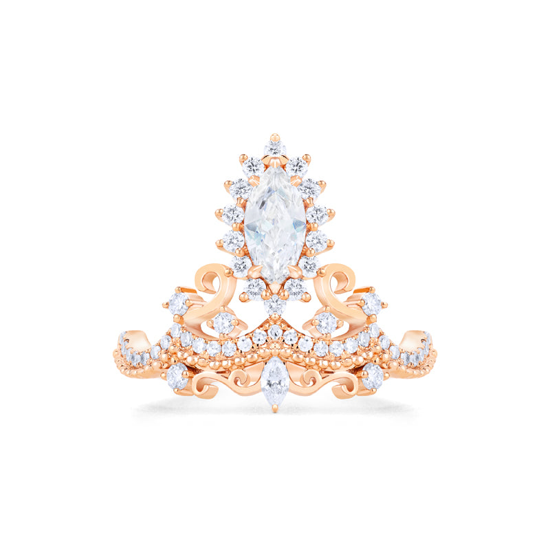 [Versailles] Le Chateau Marquise Engagement Ring in Moissanite / Diamond Women's Ring michelliafinejewelry   