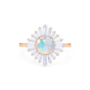 [Artemis] Vintage Deco Goddess Ring in Australian Opal Women's Ring michelliafinejewelry   
