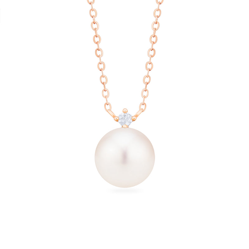 [Aisha] Moonrise Necklace in Akoya Pearl Necklace michelliafinejewelry   