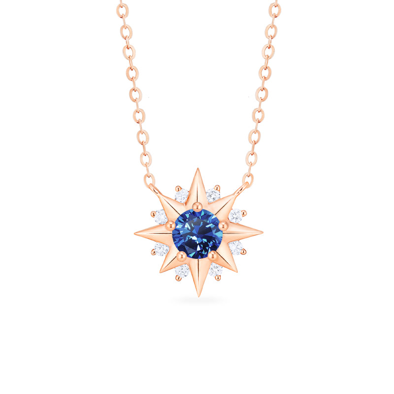 [Astra] Starlight Necklace in Lab Blue Sapphire Necklace michelliafinejewelry   