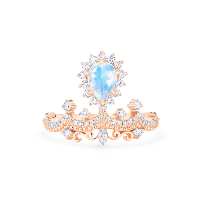[Angelique] Guardian Angel Chandelier Ring in Moonstone Women's Ring michelliafinejewelry   