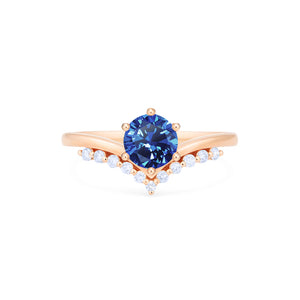 [Diane] Moonwake Ring in Lab Blue Sapphire Women's Ring michelliafinejewelry   