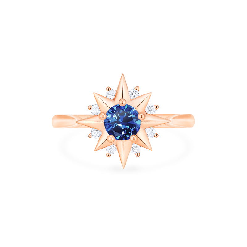[Astra] Starlight Ring in Lab Blue Sapphire Women's Ring michelliafinejewelry   