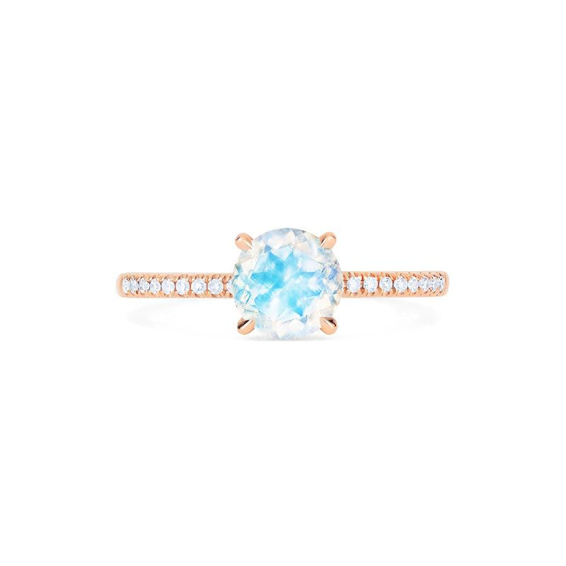 [Celia] Modern Classic Solitaire Ring in Moonstone Women's Ring michelliafinejewelry   