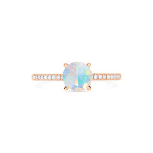 [Celia] Modern Classic Solitaire Ring in Opal Women's Ring michelliafinejewelry   