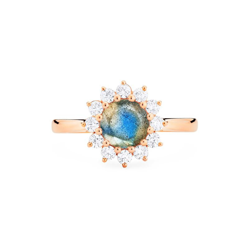 [Rosalie] Vintage Bloom Ring in Labradorite Women's Ring michelliafinejewelry   