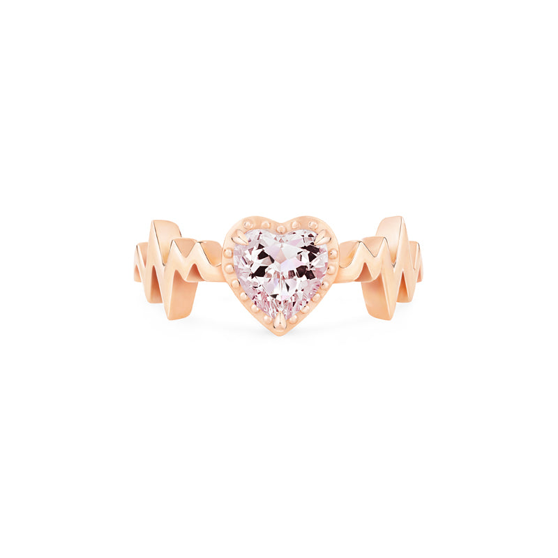 [Scarlett] Heartbeat Ring in Morganite Women's Ring michelliafinejewelry   
