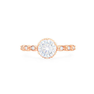[Evelyn] Vintage Classic Crown Ring in Moissanite / Diamond Women's Ring michelliafinejewelry   