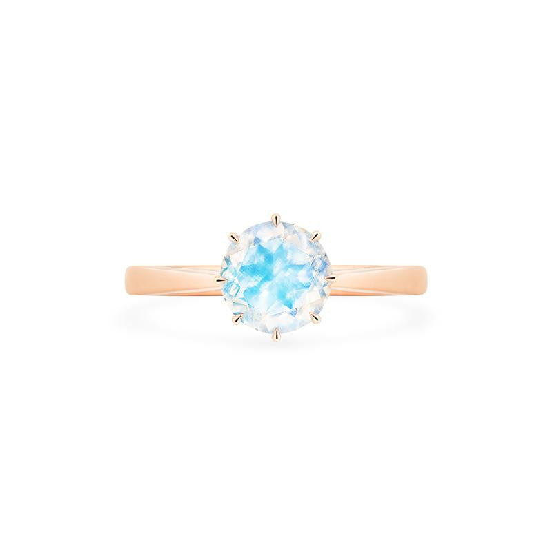[Victoria] Classic Crown Solitaire Ring in Moonstone Women's Ring michelliafinejewelry   