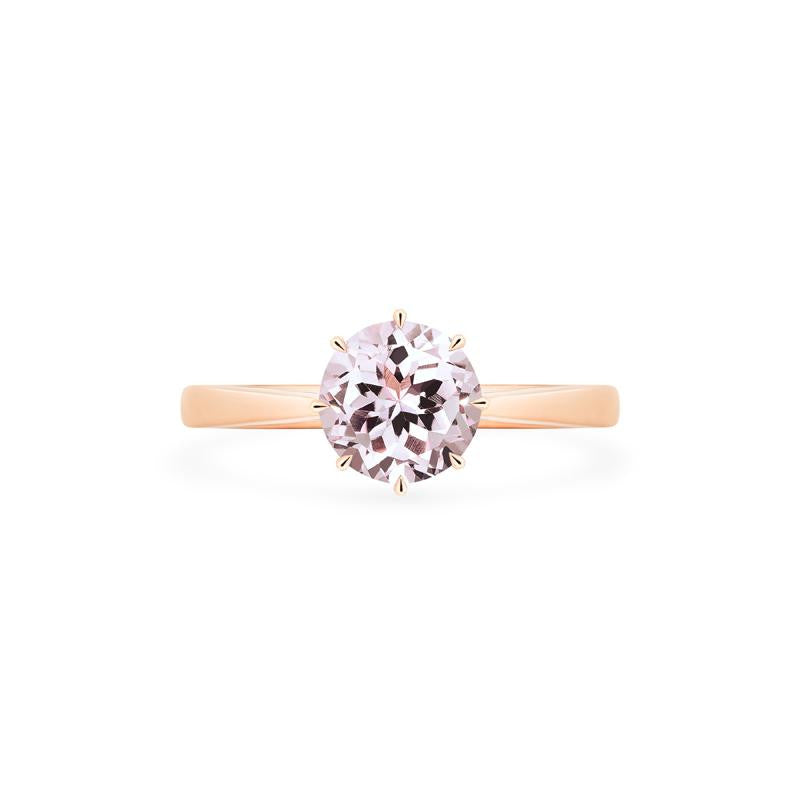 Tiffany Victoria Vine Ring in Platinum with A Morganite and Diamonds