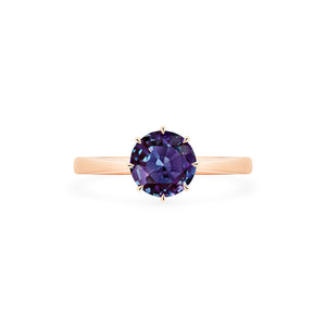 [Victoria] Classic Crown Solitaire Ring in Lab Alexandrite Women's Ring michelliafinejewelry   