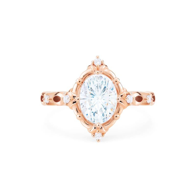 Living Heirloom Ring in Rose Gold with Diamonds - 8mm