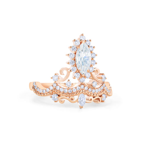 [Versailles] Le Chateau Marquise Engagement Ring in Diamond / Moissanite Women's Ring michelliafinejewelry   