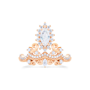 [Versailles] Le Chateau Marquise Engagement Ring in Moissanite / Diamond Women's Ring michelliafinejewelry   