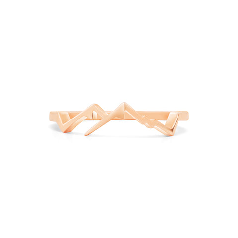 [Atlas & Gaia] Mountaineer Lovers Adventure Wedding Bands Men's Band Michellia Fine Jewelry   