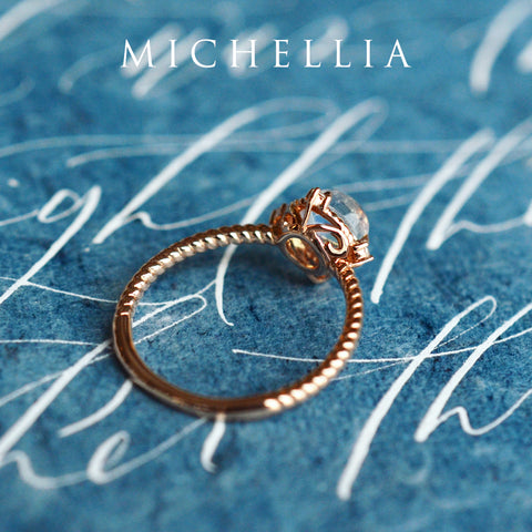 [Stella] Aura of Galaxy Engagement Ring in Diamond / Moissanite Women's Ring michelliafinejewelry   