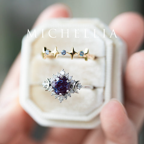 [Etoile] Wandering Star Wedding Band Wedding Band michelliafinejewelry   