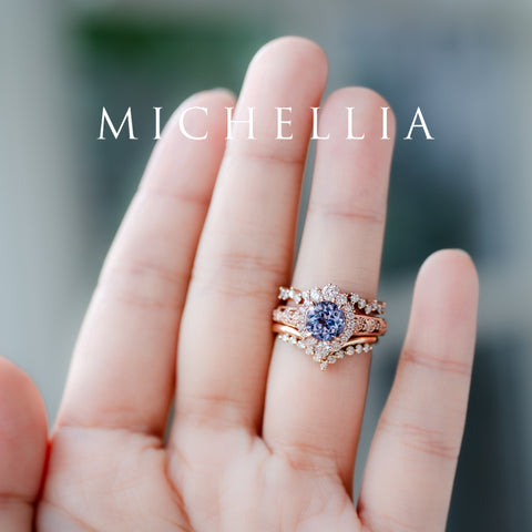 [Ophelia] Rococo Opulence Engagement Ring in Diamond / Moissanite Women's Ring michelliafinejewelry   