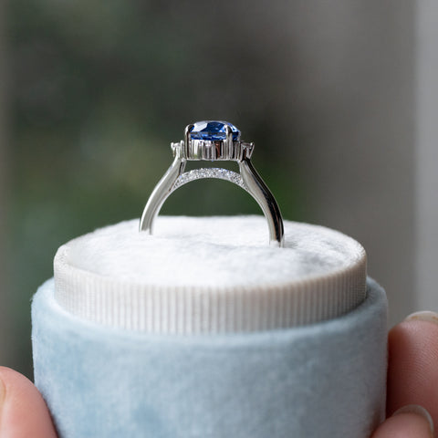 [Polaris] North Star Engagement Ring in Diamond / Moissanite Women's Ring michelliafinejewelry   