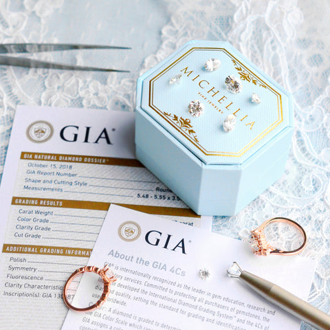 [Theia] Heirloom Crown Engagement Ring in Moissanite / Diamond Women's Ring michelliafinejewelry   