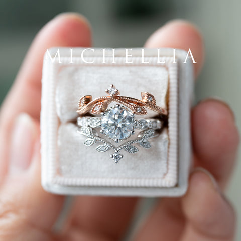 [Hazel] Climbing Vine Leaf Wedding Band Wedding Band michelliafinejewelry   