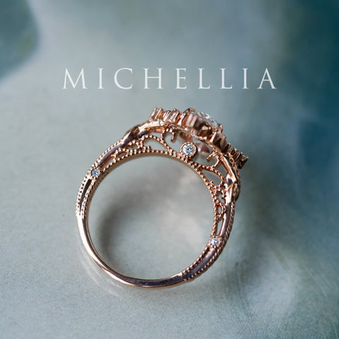 [Marietta] IGI Certified Belle Époque 1.20 ct Oval Diamond Engagement Ring, One-of-A-Kind & Ready-to-Ship Women's Ring michelliafinejewelry