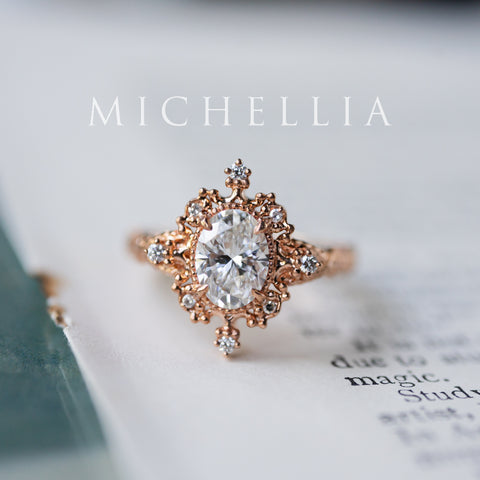 [Marietta] IGI Certified Belle Époque 1.20 ct Oval Diamond Engagement Ring, One-of-A-Kind & Ready-to-Ship Women's Ring michelliafinejewelry