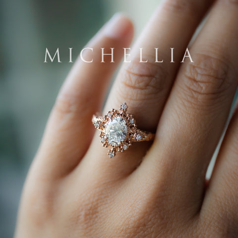 [Marietta] IGI Certified Belle Époque 1.20 ct Oval Diamond Engagement Ring, One-of-A-Kind & Ready-to-Ship Women's Ring michelliafinejewelry