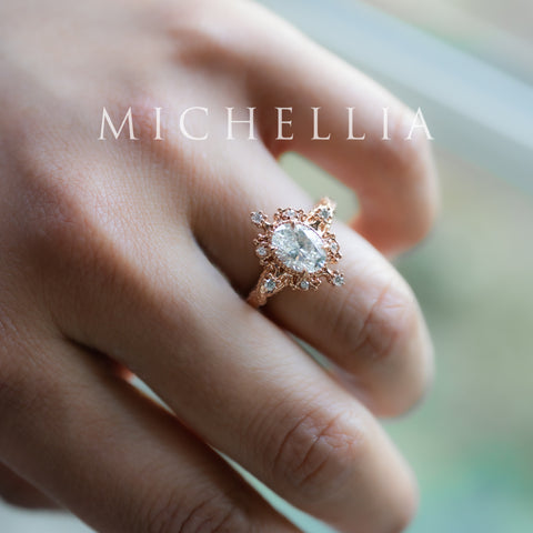 [Marietta] IGI Certified Belle Époque 1.20 ct Oval Diamond Engagement Ring, One-of-A-Kind & Ready-to-Ship Women's Ring michelliafinejewelry
