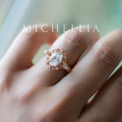 [Marietta] IGI Certified Belle Époque 1.20 ct Oval Diamond Engagement Ring, One-of-A-Kind & Ready-to-Ship Women's Ring michelliafinejewelry