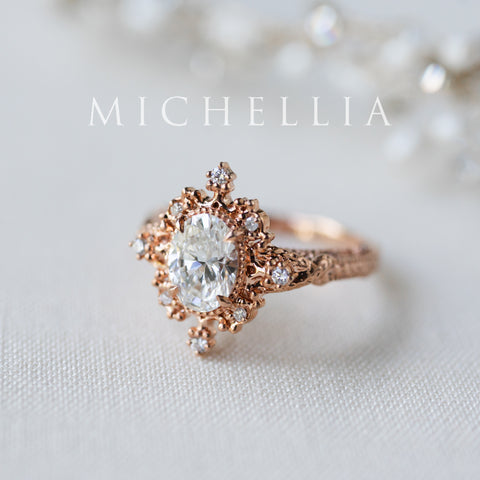 [Marietta] IGI Certified Belle Époque 1.20 ct Oval Diamond Engagement Ring, One-of-A-Kind & Ready-to-Ship Women's Ring michelliafinejewelry