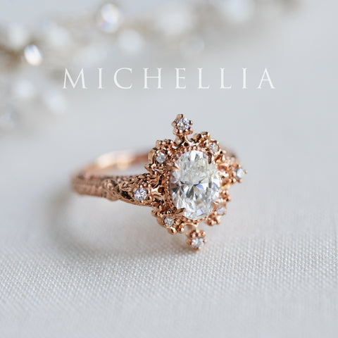 [Marietta] IGI Certified Belle Époque 1.20 ct Oval Diamond Engagement Ring, One-of-A-Kind & Ready-to-Ship Women's Ring michelliafinejewelry