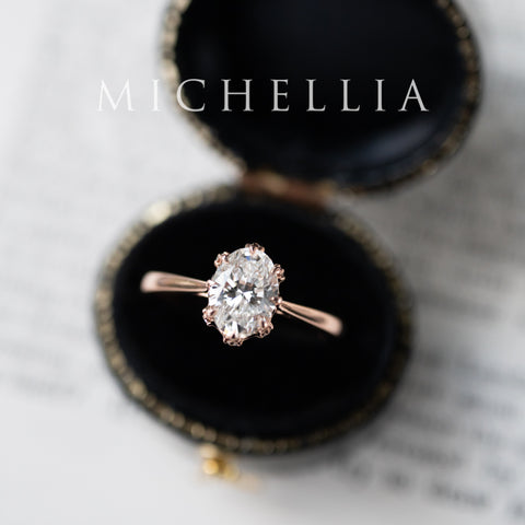 [Cassandra] IGI Certified 1.20 ct Oval Brilliant Diamond Vintage Crown Engagement Ring, One of A Kind & Ready-to-Ship