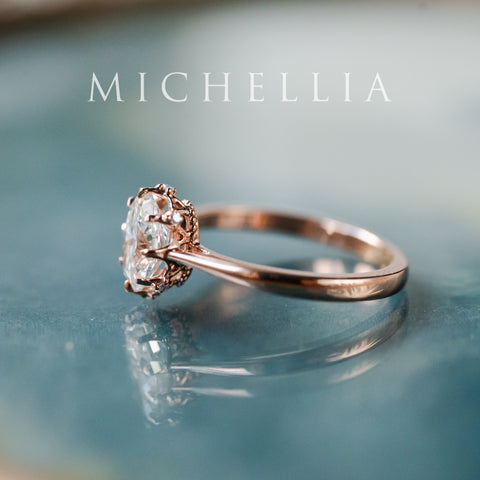 [Cassandra] IGI Certified 1.20 ct Oval Brilliant Diamond Vintage Crown Engagement Ring, One of A Kind & Ready-to-Ship