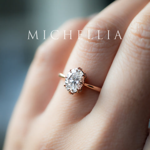 [Cassandra] IGI Certified 1.20 ct Oval Brilliant Diamond Vintage Crown Engagement Ring, One of A Kind & Ready-to-Ship