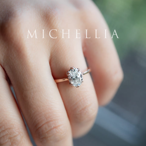 [Cassandra] IGI Certified 1.20 ct Oval Brilliant Diamond Vintage Crown Engagement Ring, One of A Kind & Ready-to-Ship