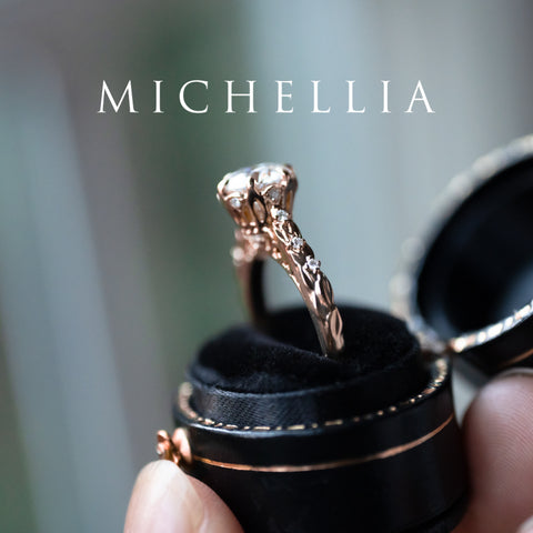 [Eliora] IGI Certified 1.5 ct Diamond Vintage Regency Crown Solitaire Engagement Ring, 14K Rose Gold, Ready-to-Ship Women's Ring michelliafinejewelry