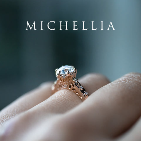 [Eliora] IGI Certified 1.5 ct Diamond Vintage Regency Crown Solitaire Engagement Ring, 14K Rose Gold, Ready-to-Ship Women's Ring michelliafinejewelry