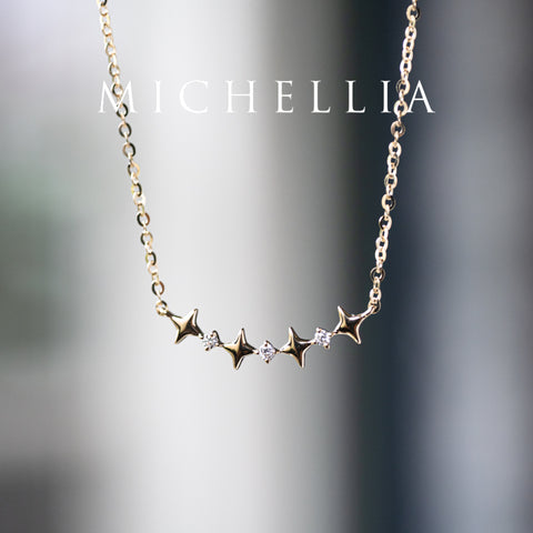 [Etoile] Ready-to-Ship Wandering Star Diamond Necklace Necklace michelliafinejewelry