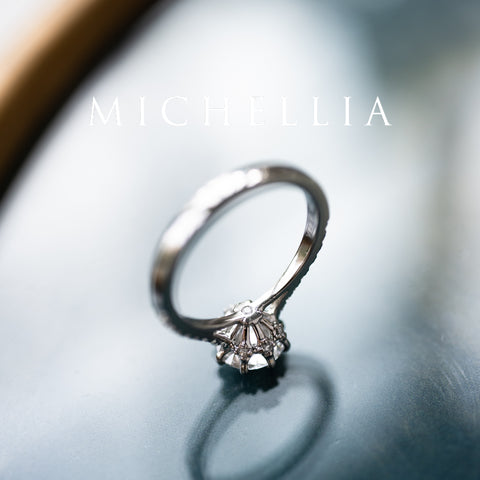 [Victoria] Classic Crown Solitaire Engagement Ring with 1.25ct Diamond with Eternity Pave Shank, Platinum, Ready-to-Ship & One-of-A-Kind Women's Ring michelliafinejewelry