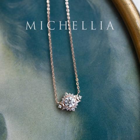 [Selene] Limited Edition Moon Goddess IGI Certified Diamond Necklace