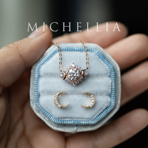 [Selene] Limited Edition Moon Goddess IGI Certified Diamond Necklace