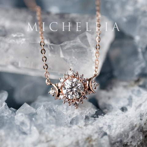 [Selene] Limited Edition Moon Goddess IGI Certified Diamond Necklace