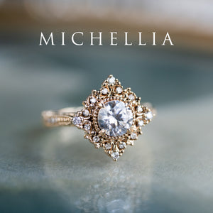 [Henrietta] IGI Certified Diamond Belle Époque Vintage Engagement Ring, One of A Kind & Ready-to-Ship Women's Ring michelliafinejewelry