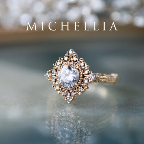 [Henrietta] IGI Certified Diamond Belle Époque Vintage Engagement Ring, One of A Kind & Ready-to-Ship Women's Ring michelliafinejewelry
