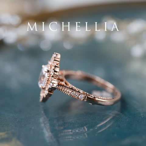 [Marietta] IGI Certified Diamond Belle Époque Oval Diamond Engagement Ring, One of A Kind Women's Ring michelliafinejewelry