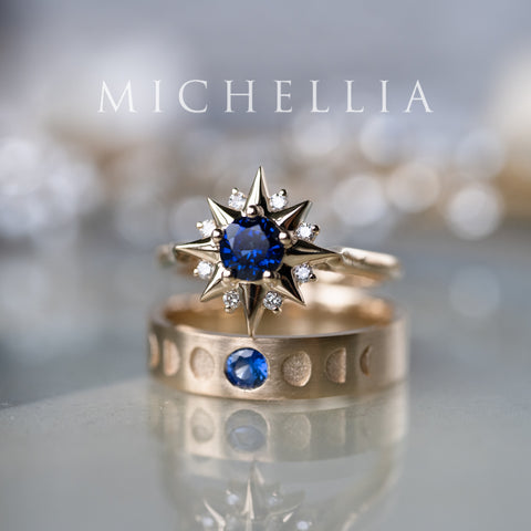 [Astra] Starlight Ring in Lab Blue Sapphire