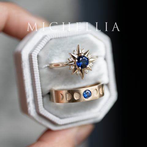 [Astra] Starlight Ring in Lab Blue Sapphire