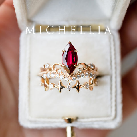 [Etoile] Wandering Star Wedding Band Wedding Band michelliafinejewelry   