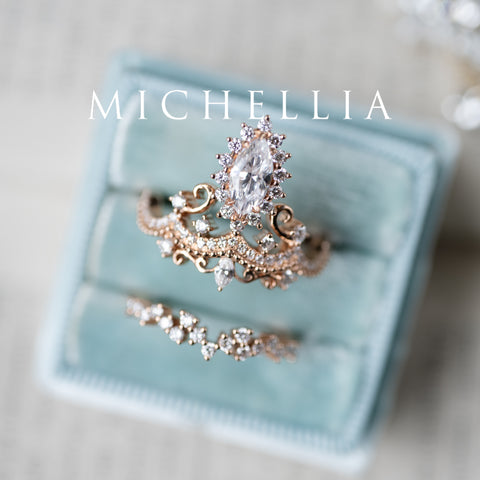 [Versailles] Le Chateau Marquise Engagement Ring in Diamond / Moissanite Women's Ring michelliafinejewelry   